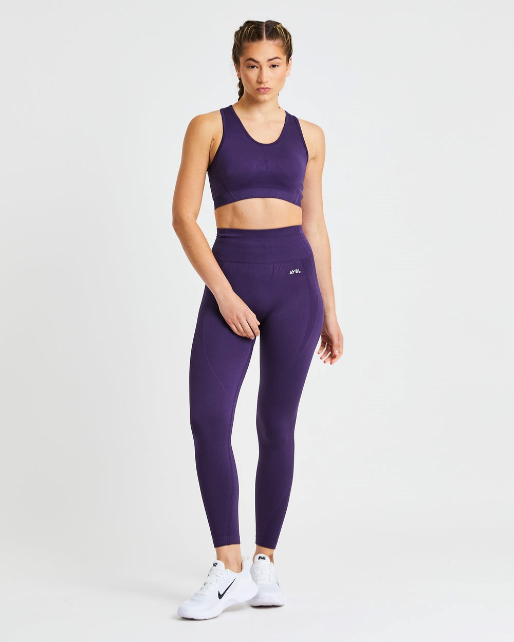 AYBL Balance V2 Seamless Leggings Fioletowe | 795384-QED