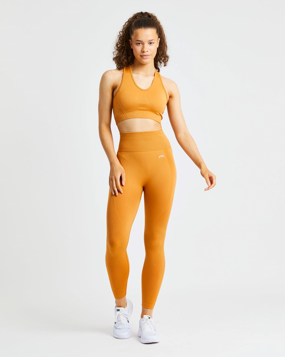 AYBL Balance V2 Seamless Leggings Pomarańczowe | 275649-CJE