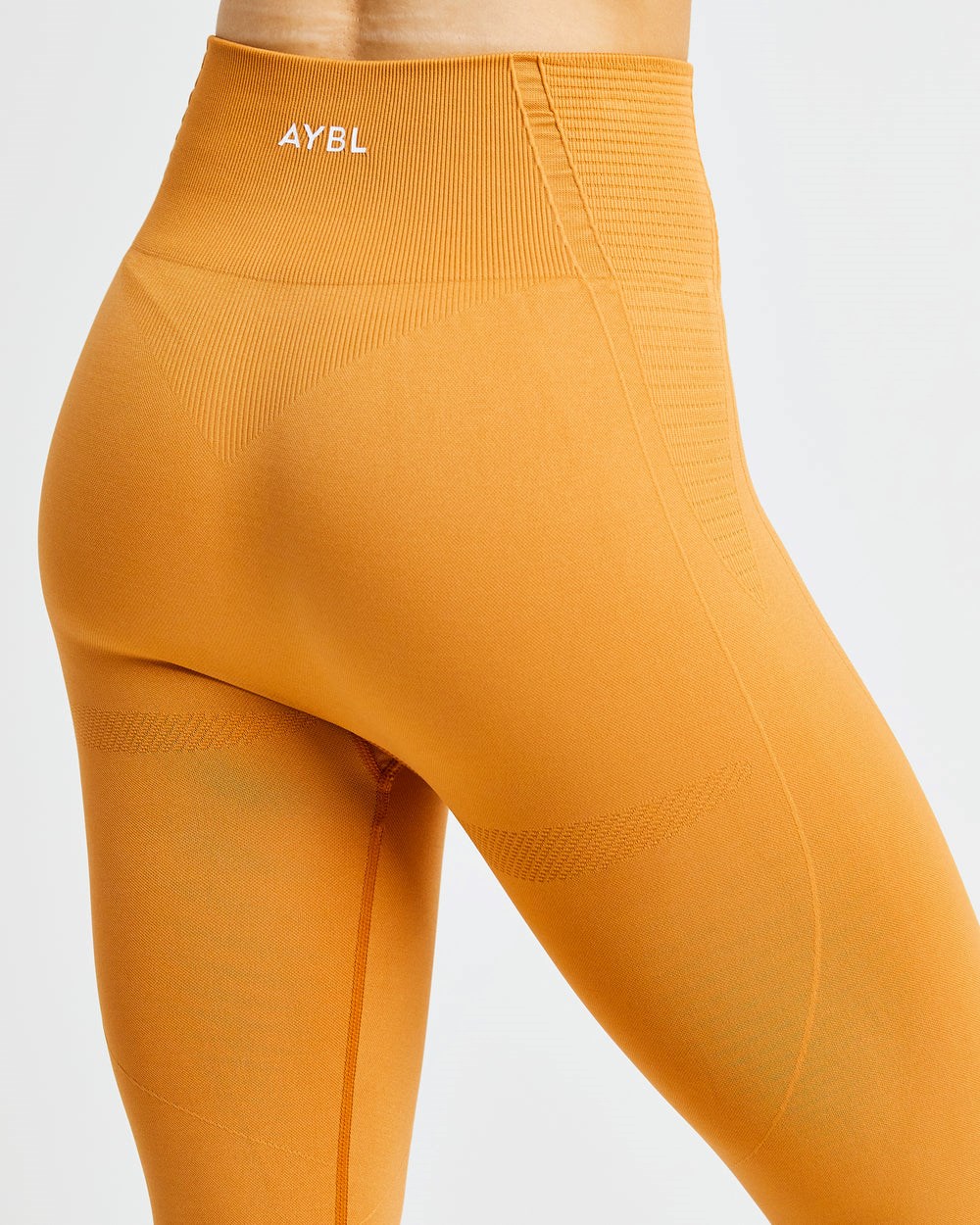 AYBL Balance V2 Seamless Leggings Pomarańczowe | 275649-CJE