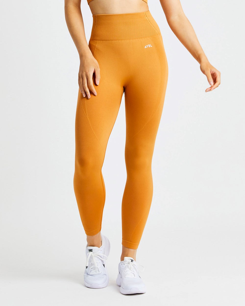 AYBL Balance V2 Seamless Leggings Pomarańczowe | 275649-CJE