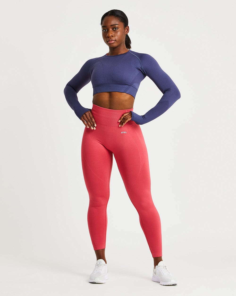 AYBL Balance V2 Seamless Leggings Różowe | 015964-KGE