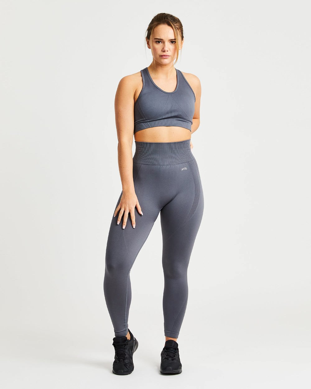 AYBL Balance V2 Seamless Leggings Szare | 024396-AKF