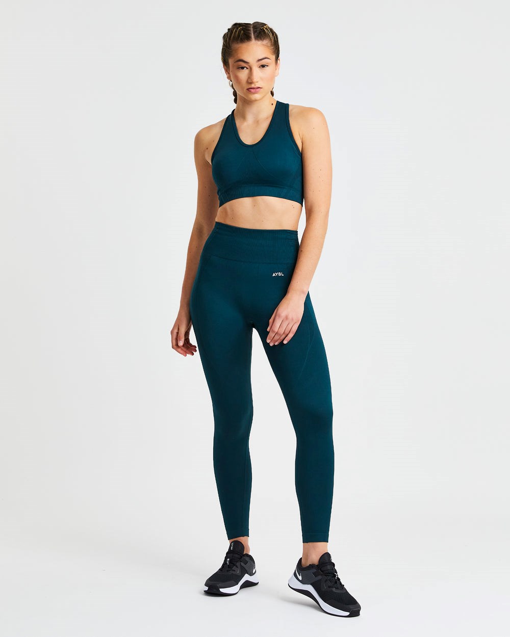 AYBL Balance V2 Seamless Leggings Zielone | 874095-VWT