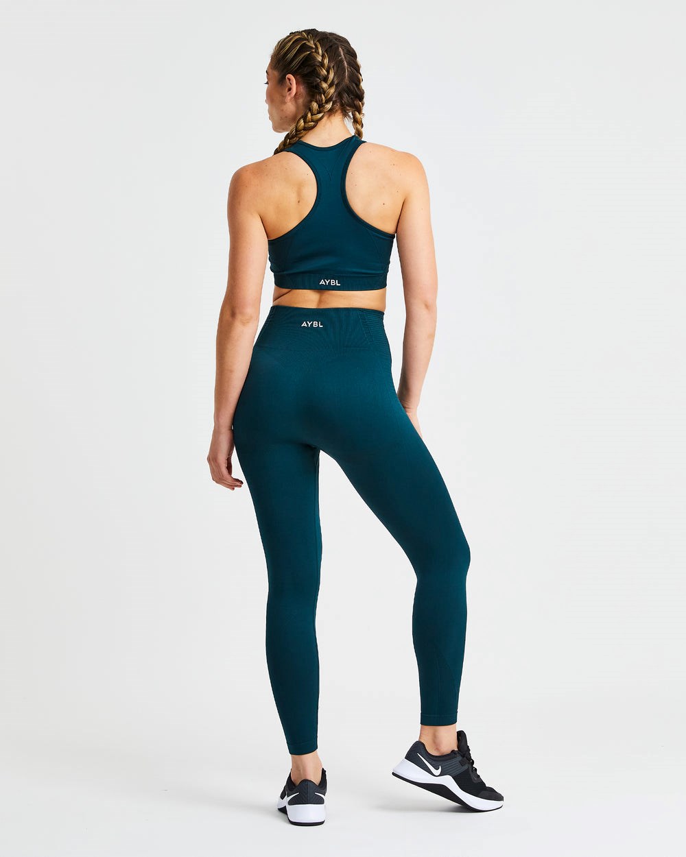 AYBL Balance V2 Seamless Leggings Zielone | 874095-VWT