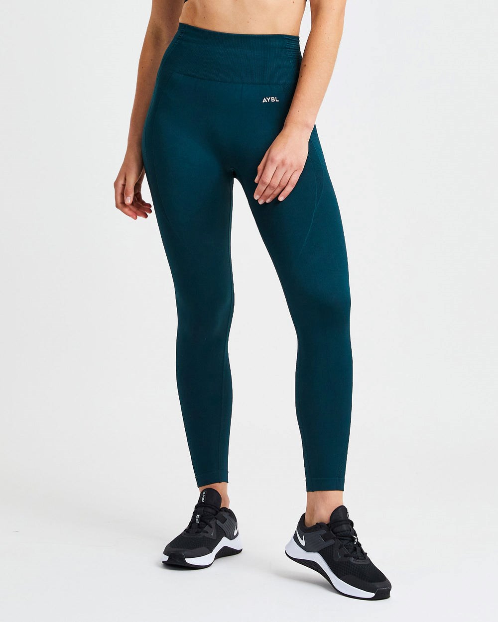 AYBL Balance V2 Seamless Leggings Zielone | 874095-VWT