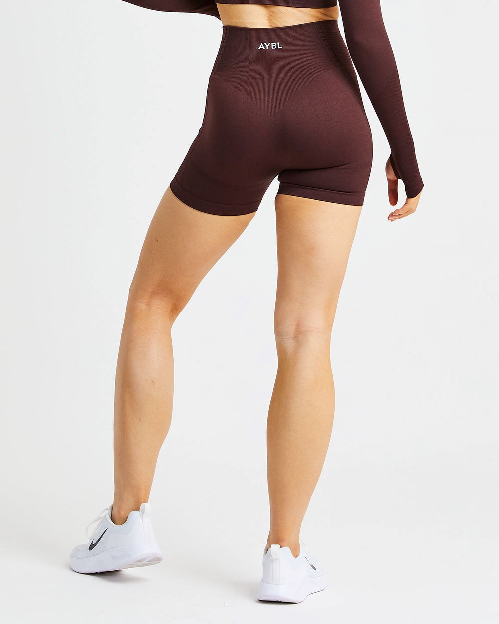 AYBL Balance V2 Seamless Shorts Czekolada Brązowe | 904265-MQG