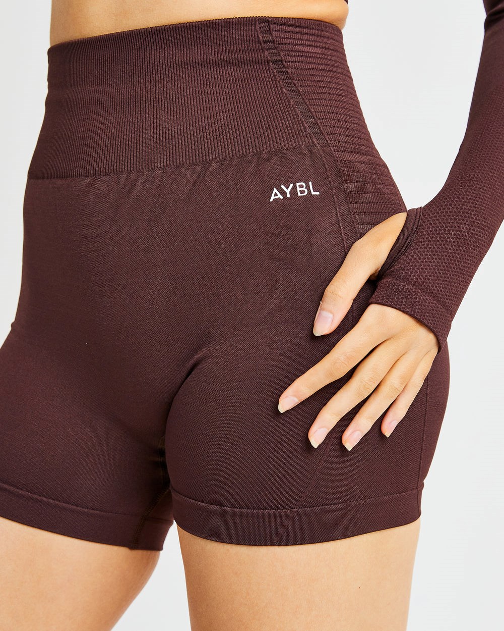 AYBL Balance V2 Seamless Shorts Czekolada Brązowe | 904265-MQG