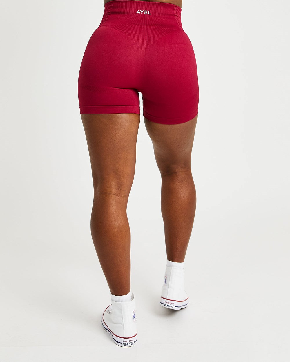 AYBL Balance V2 Seamless Shorts Czerwone | 589741-HAG