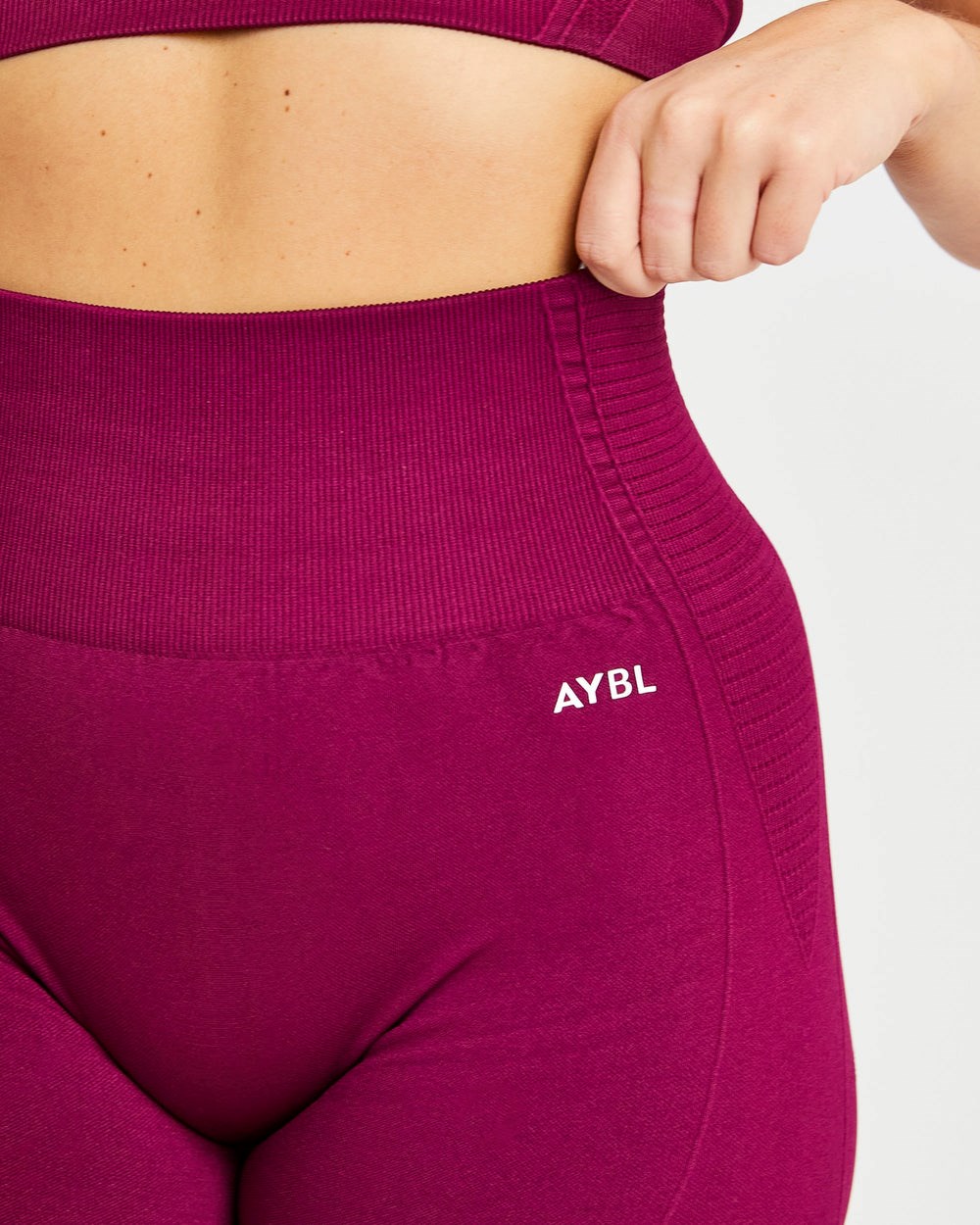 AYBL Balance V2 Seamless Shorts Fioletowe | 293564-FTO