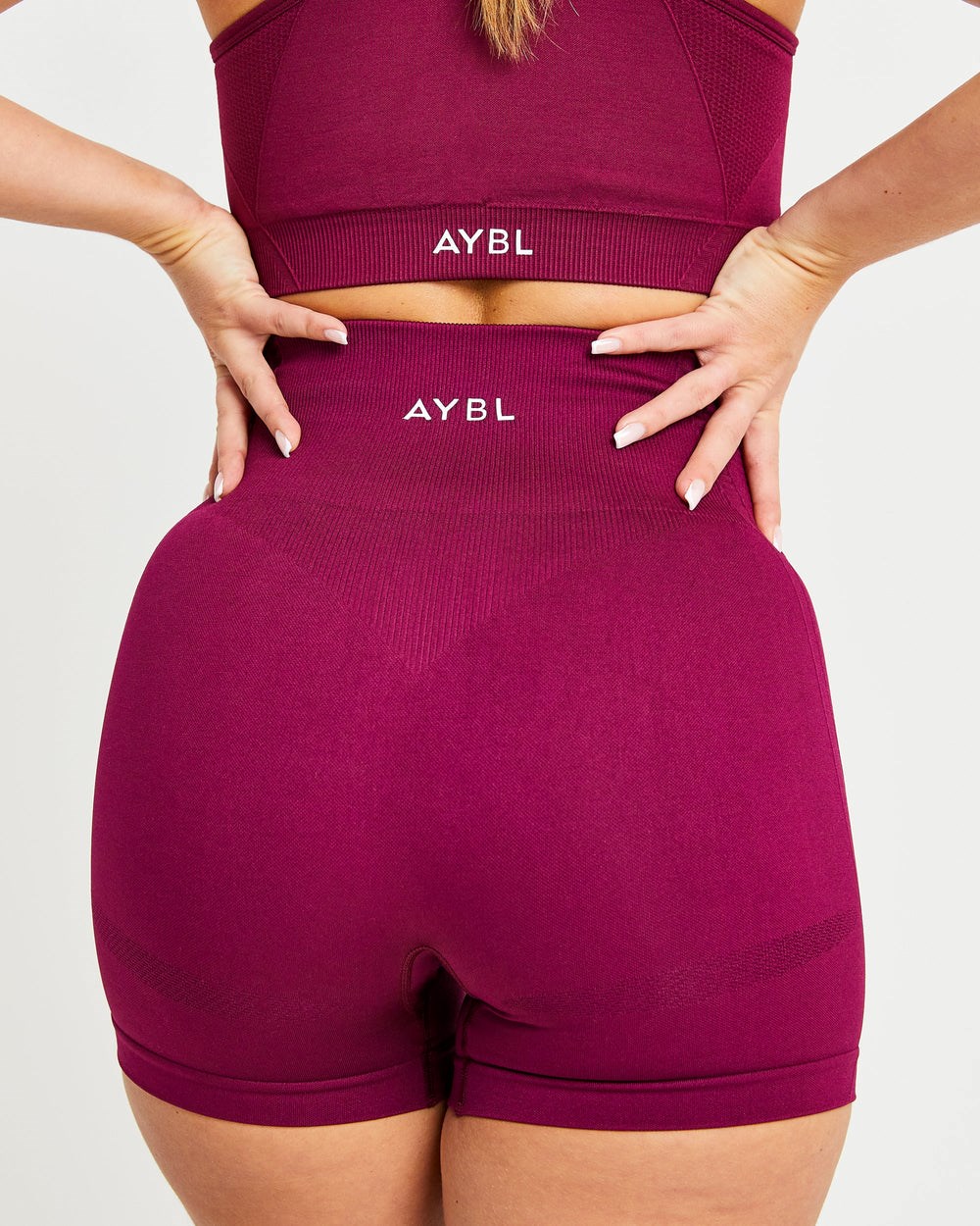 AYBL Balance V2 Seamless Shorts Fioletowe | 293564-FTO