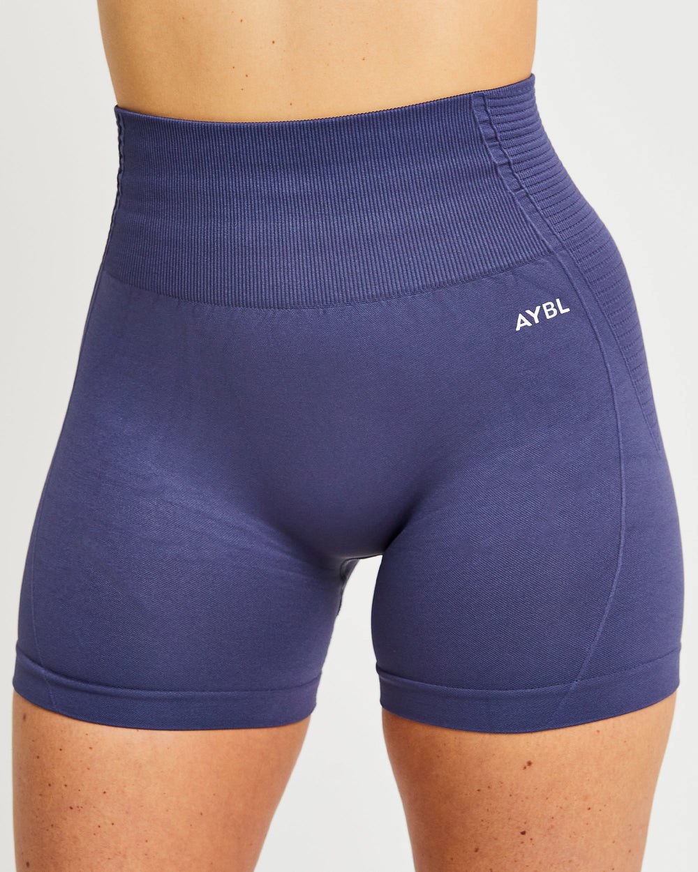 AYBL Balance V2 Seamless Shorts Granatowe Niebieskie | 365291-YOL