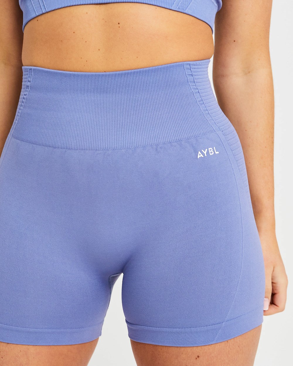 AYBL Balance V2 Seamless Shorts Niebieskie | 417958-AWJ