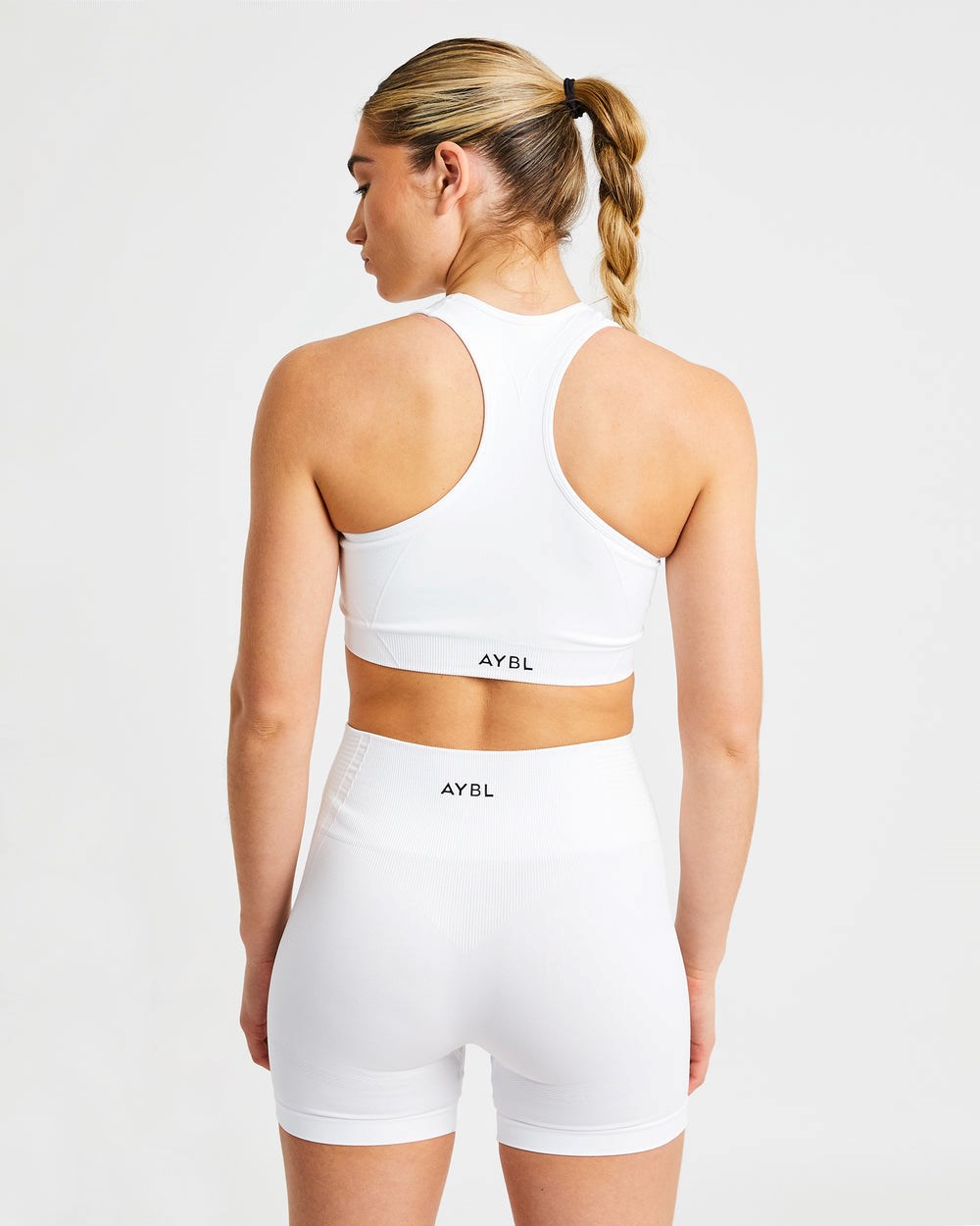 AYBL Balance V2 Seamless Sports Bra Białe | 942365-UJR