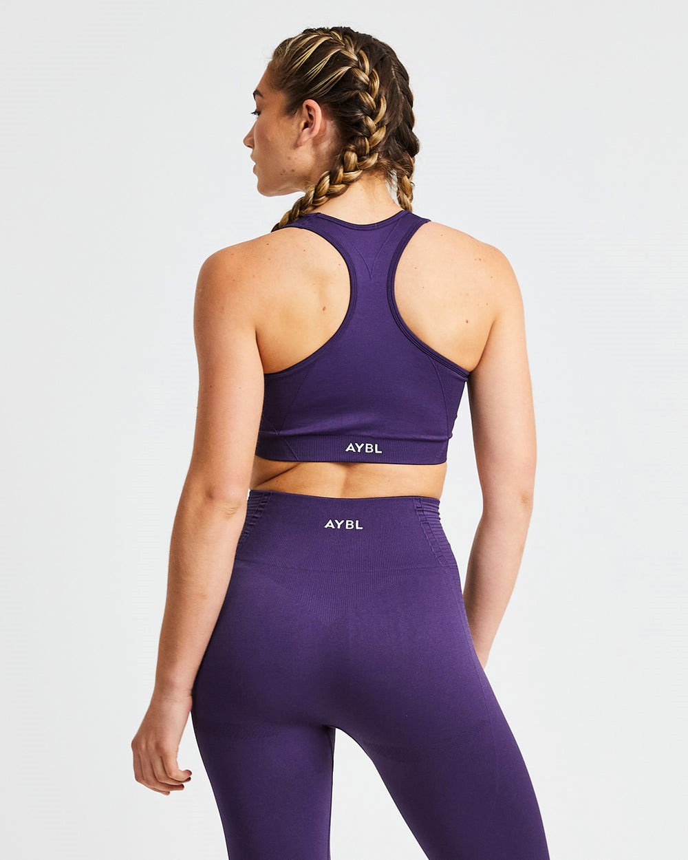 AYBL Balance V2 Seamless Sports Bra Fioletowe | 210687-BRK