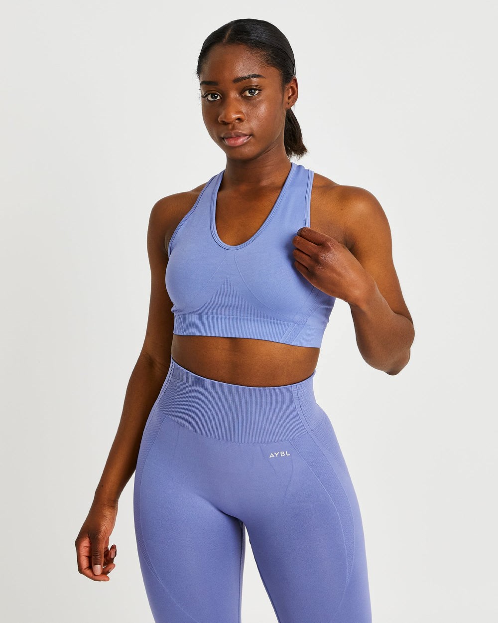 AYBL Balance V2 Seamless Sports Bra Niebieskie | 435168-DVI