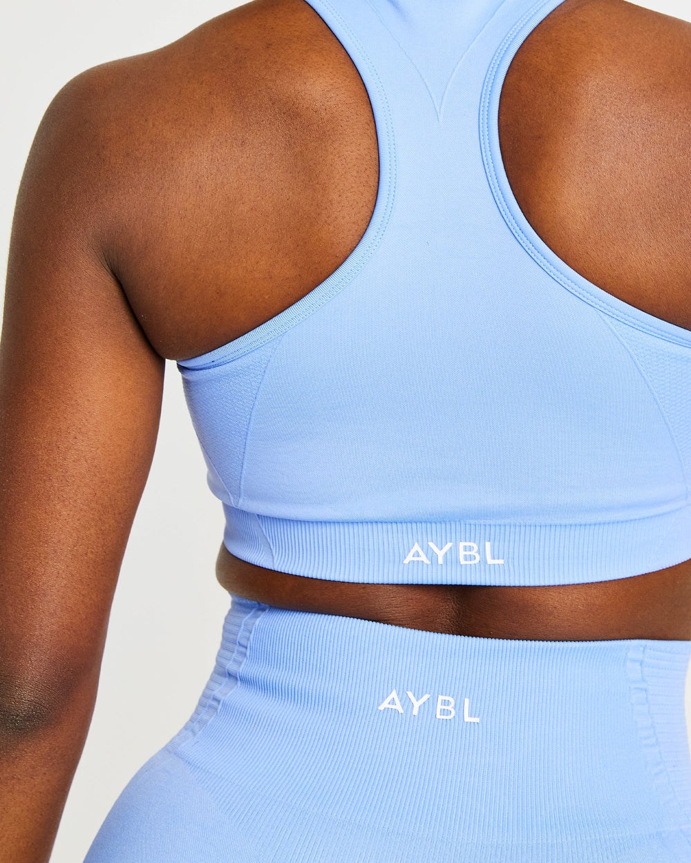 AYBL Balance V2 Seamless Sports Bra Niebieskie | 586203-KTJ