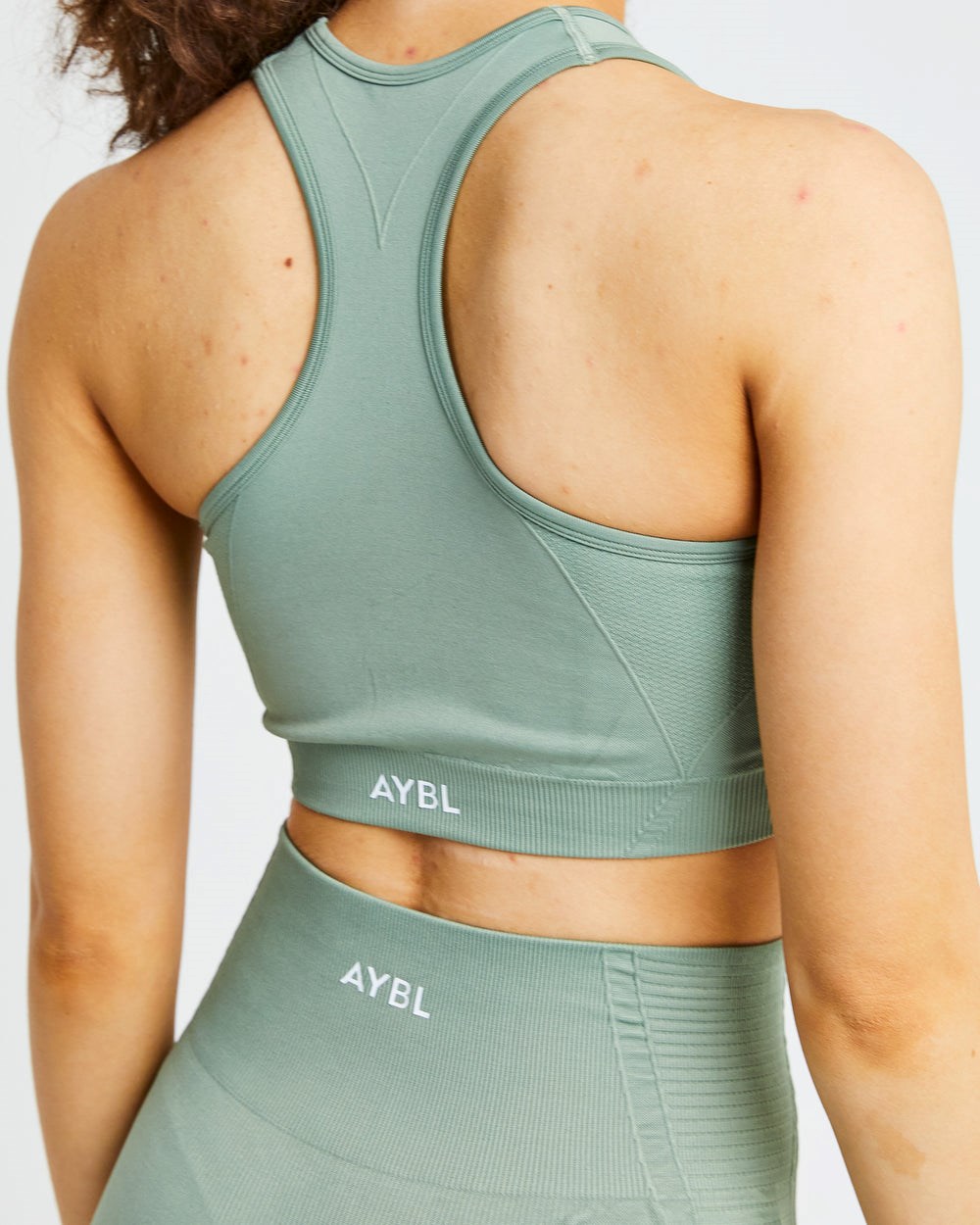 AYBL Balance V2 Seamless Sports Bra Oliwkowe Zielone | 698150-QPF