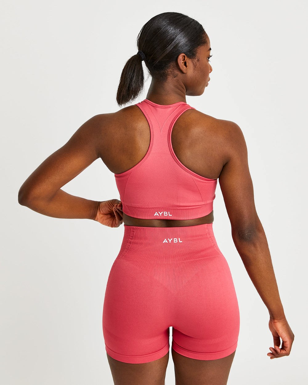 AYBL Balance V2 Seamless Sports Bra Różowe | 713504-AFL