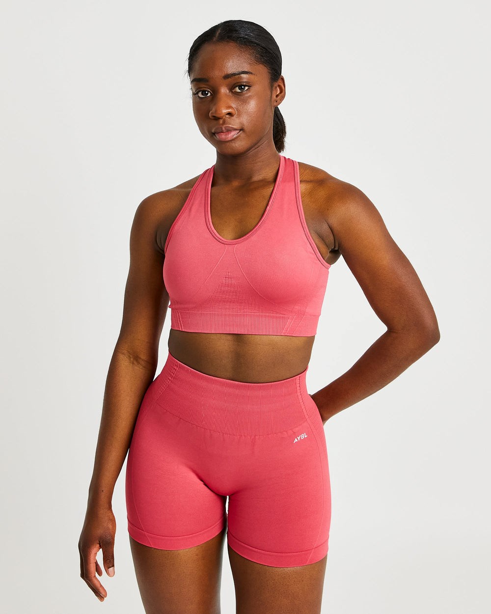 AYBL Balance V2 Seamless Sports Bra Różowe | 713504-AFL