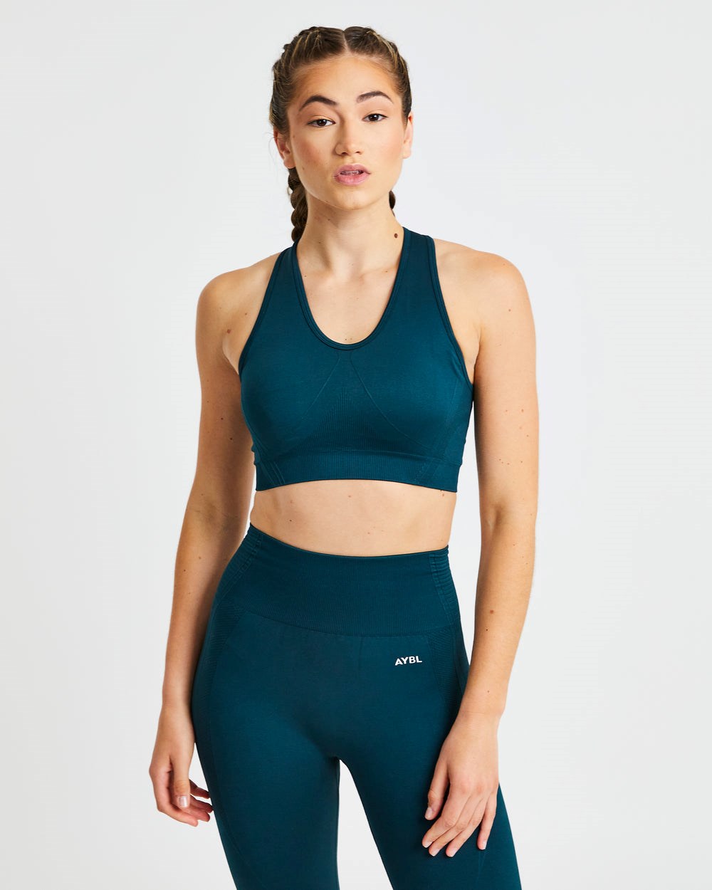 AYBL Balance V2 Seamless Sports Bra Zielone | 179238-TJZ