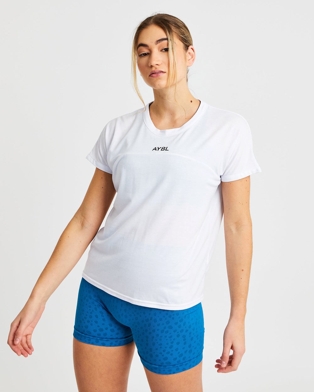 AYBL Boxy T Shirt Białe | 268037-LTU