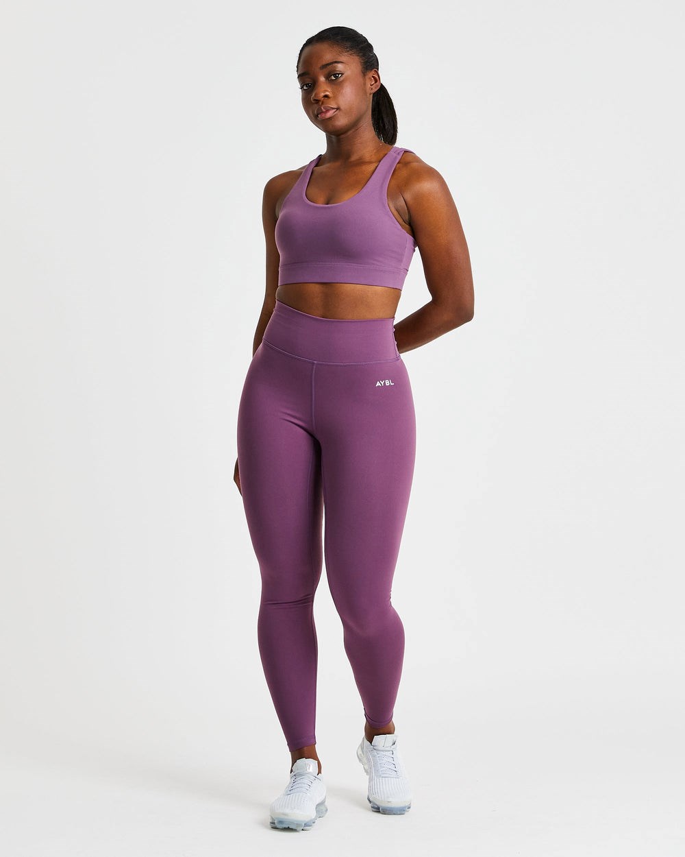 AYBL Core Leggings Fioletowe | 507463-YPF