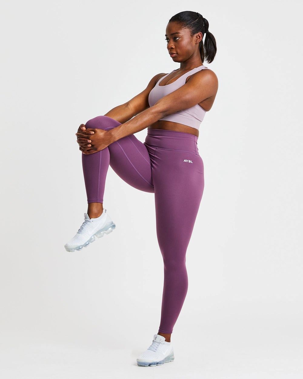 AYBL Core Leggings Fioletowe | 507463-YPF