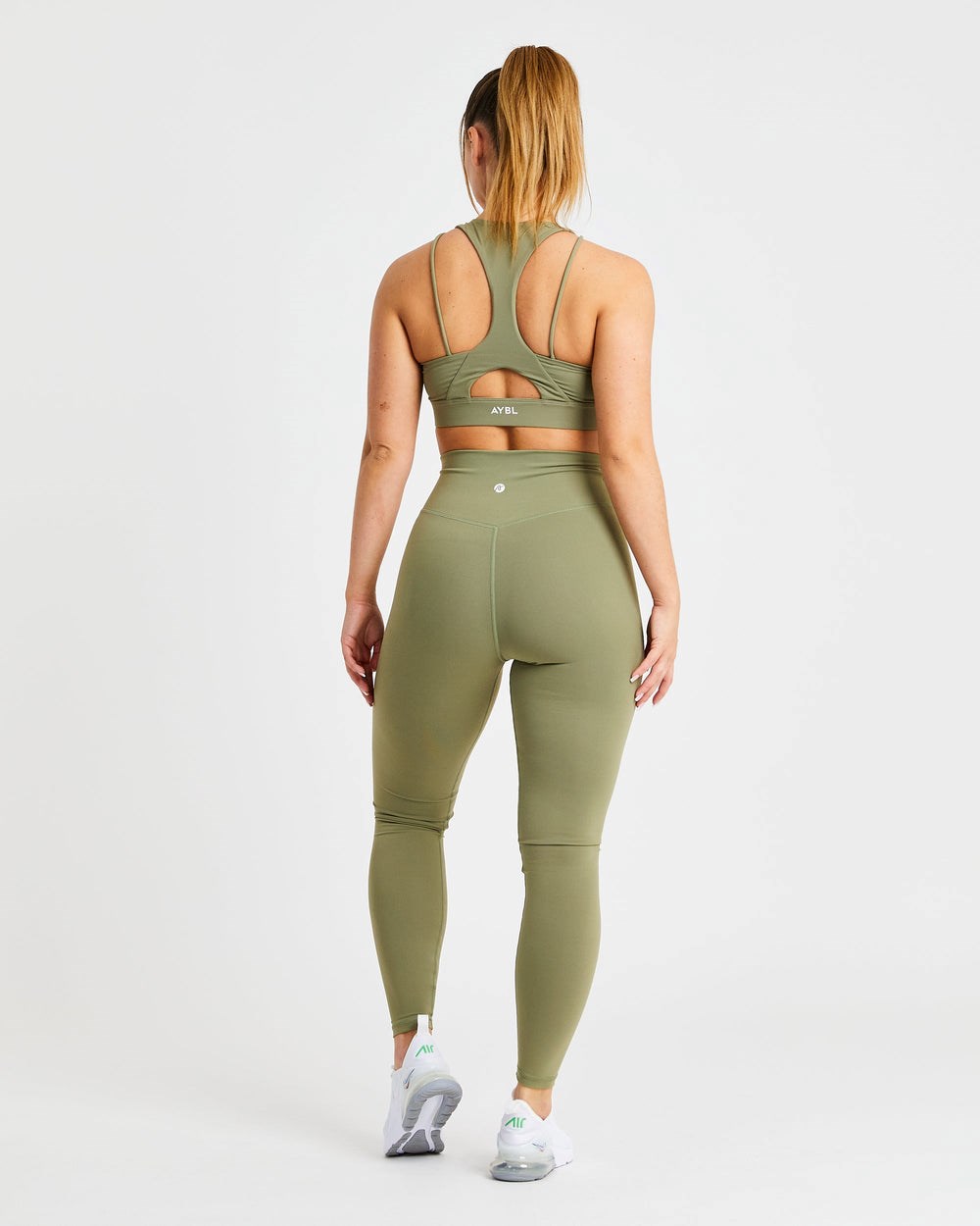 AYBL Core Leggings Oliwkowe | 492508-RQO