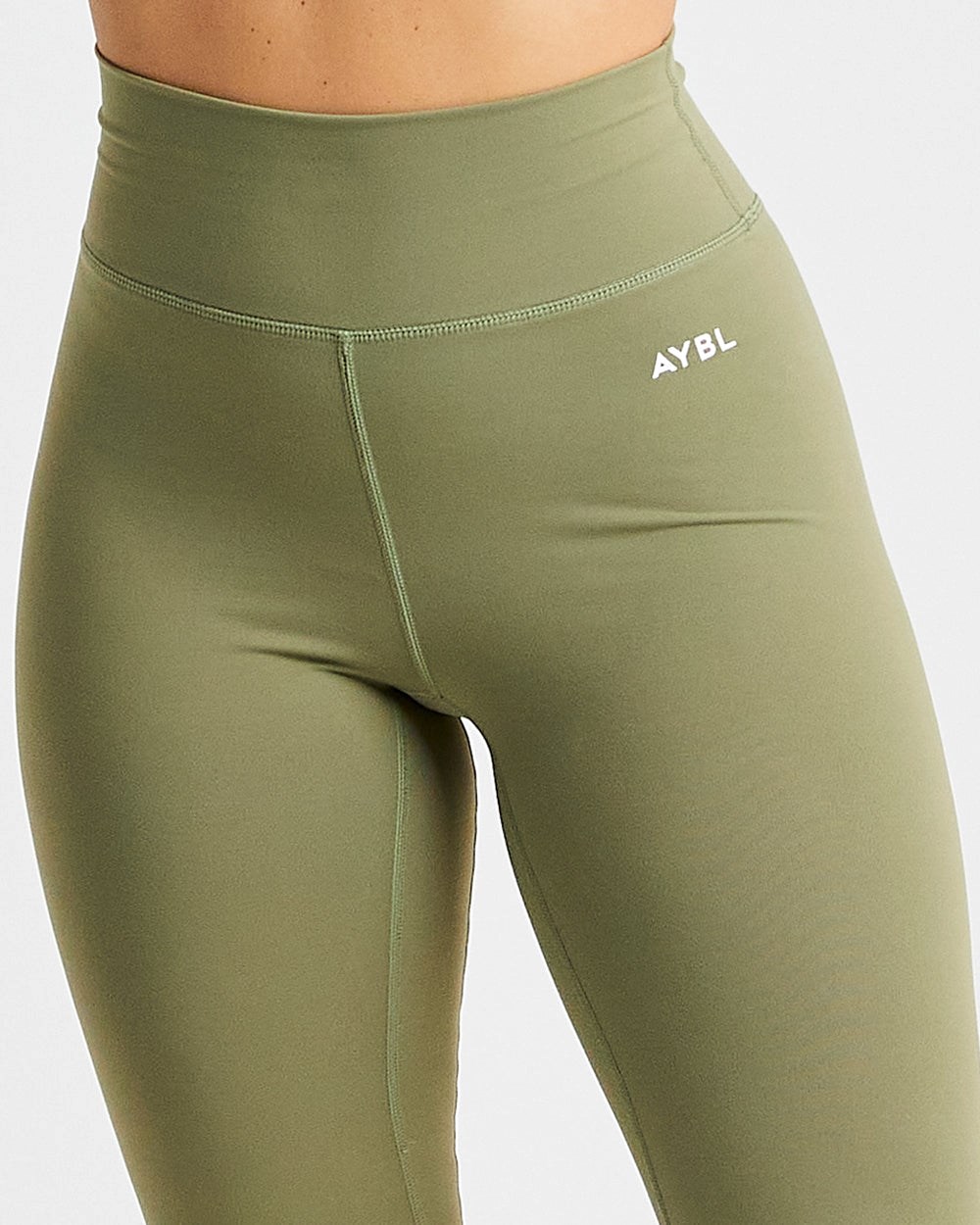 AYBL Core Leggings Oliwkowe | 492508-RQO