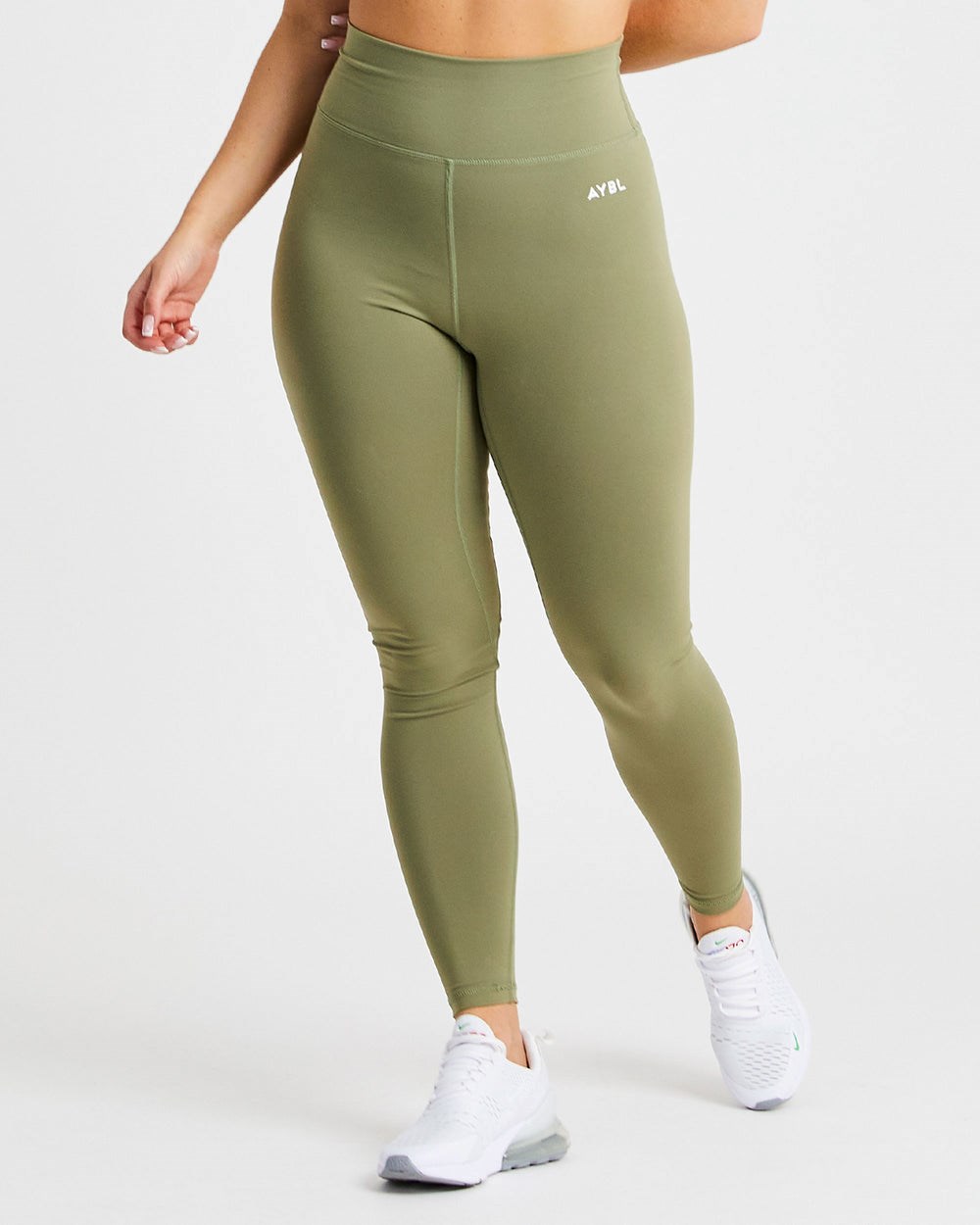 AYBL Core Leggings Oliwkowe | 492508-RQO