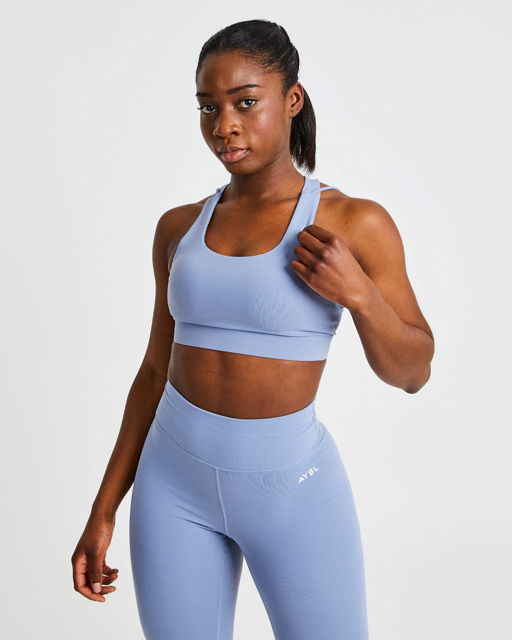 AYBL Core Sports Bra Niebieskie | 498651-FNR