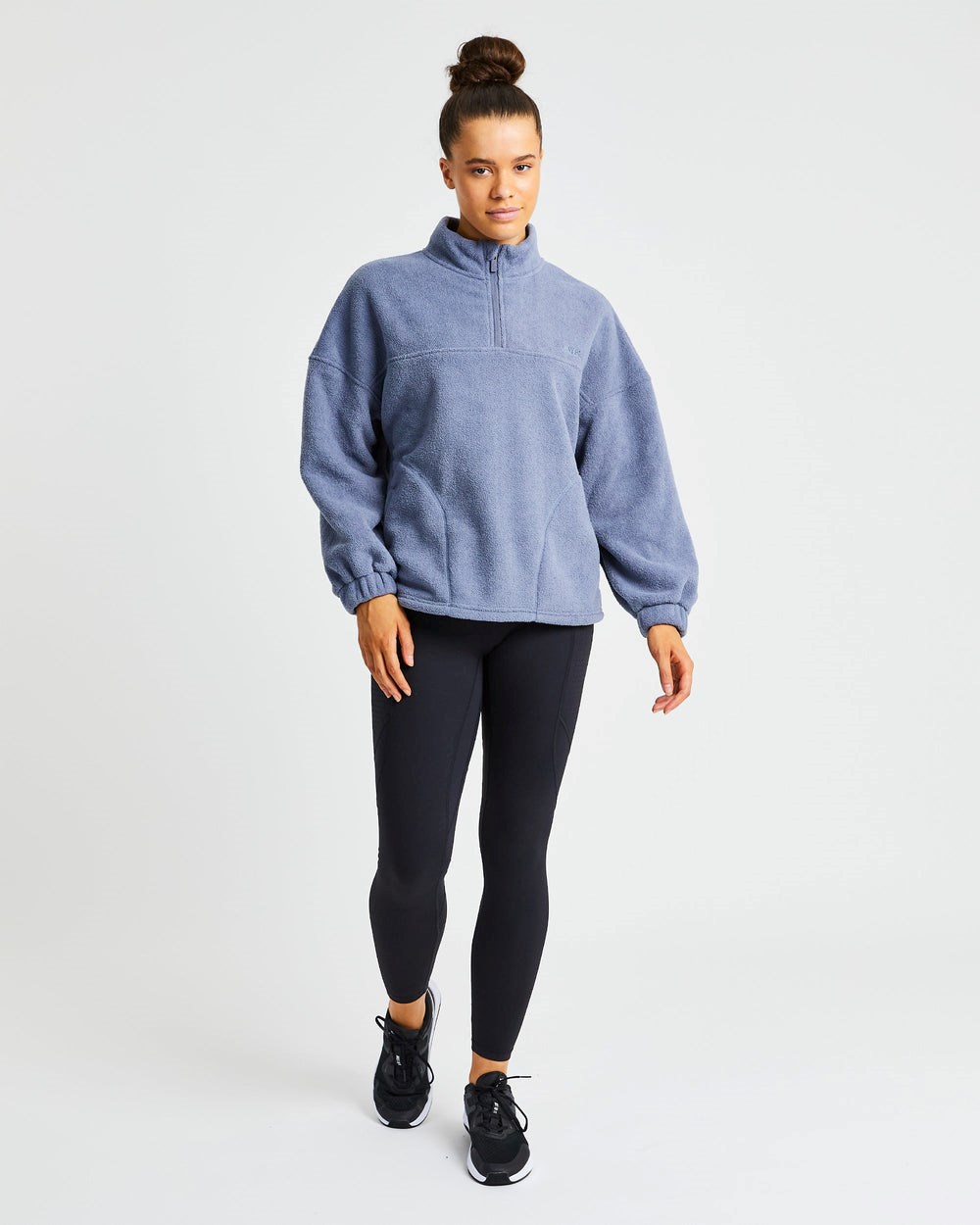 AYBL Effortless Oversized Fleece Niebieskie | 645729-FQR