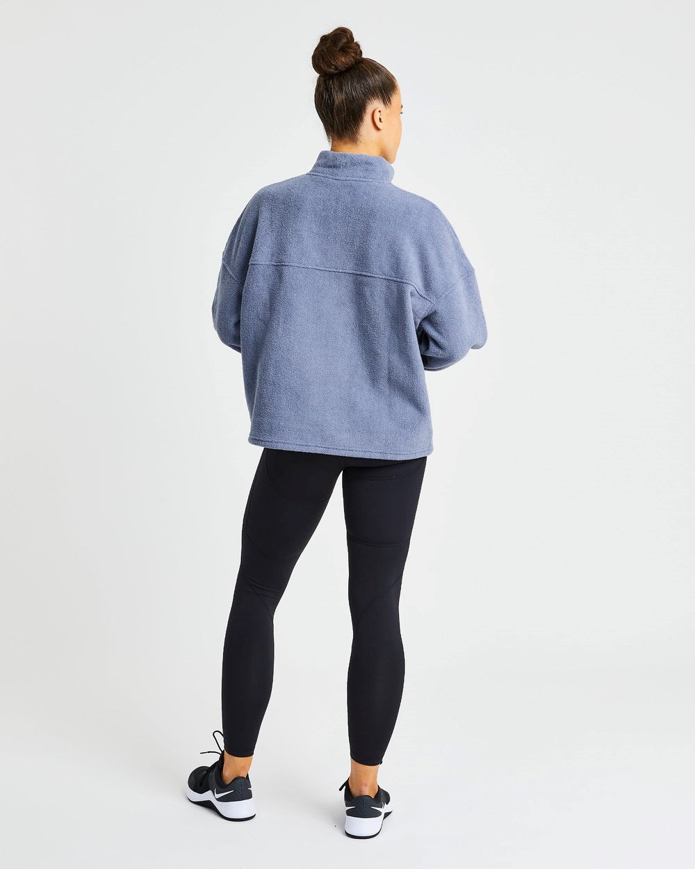 AYBL Effortless Oversized Fleece Niebieskie | 645729-FQR