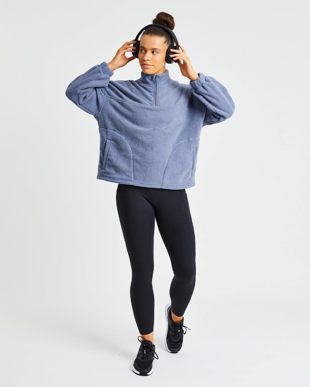 AYBL Effortless Oversized Fleece Niebieskie | 645729-FQR