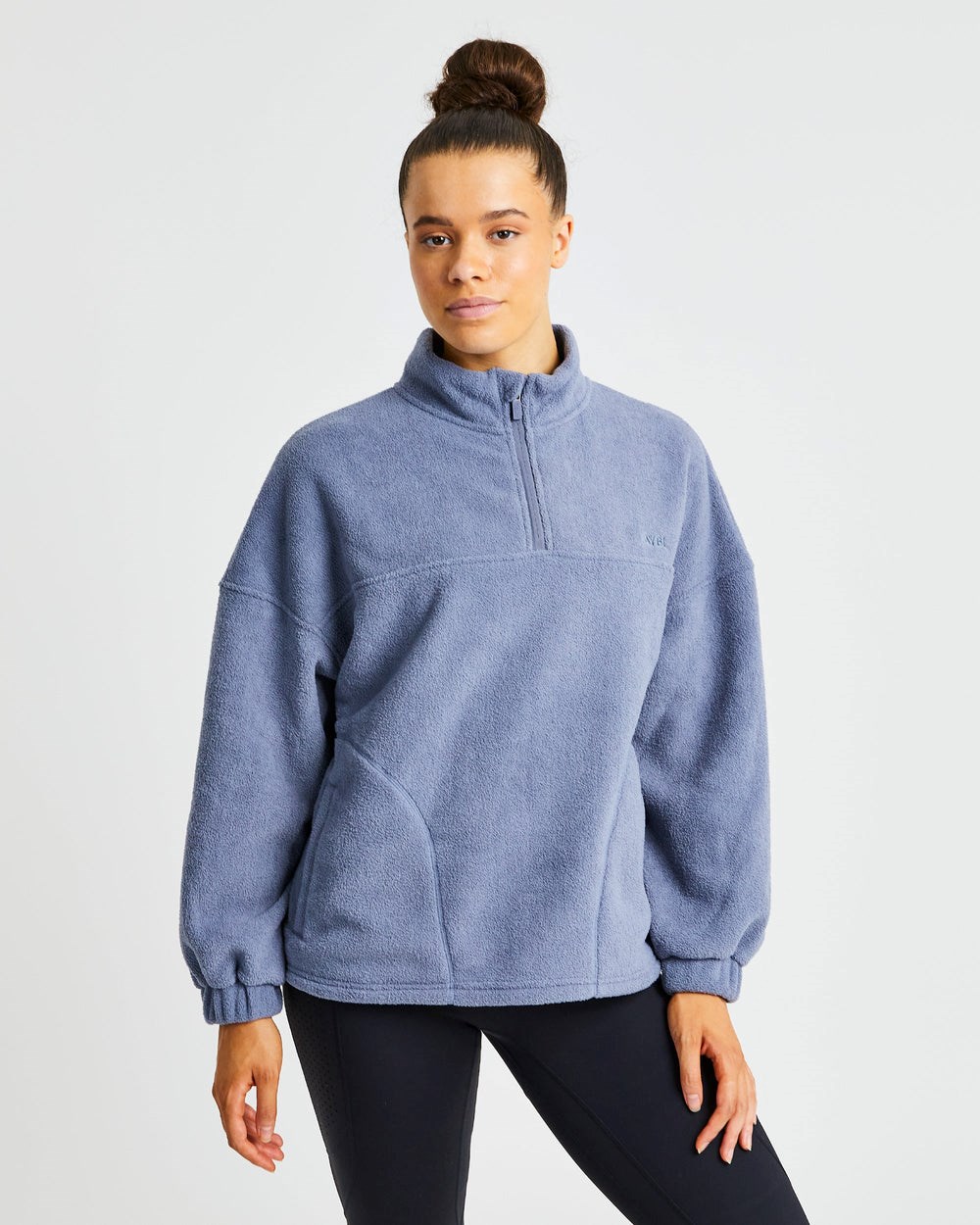 AYBL Effortless Oversized Fleece Niebieskie | 645729-FQR