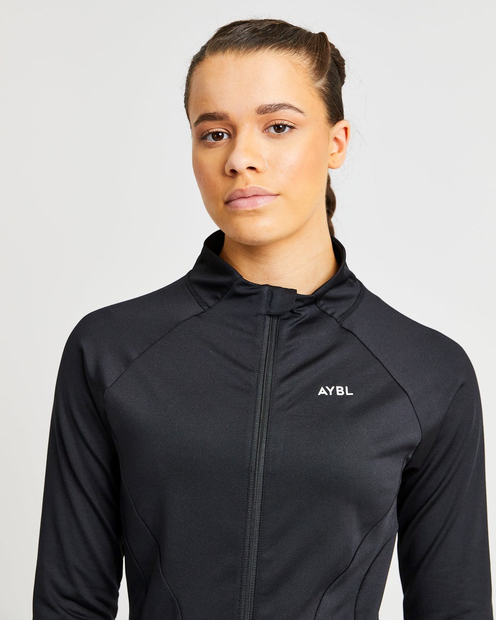 AYBL Effortless Zip Jacket Czarne | 896204-MEC