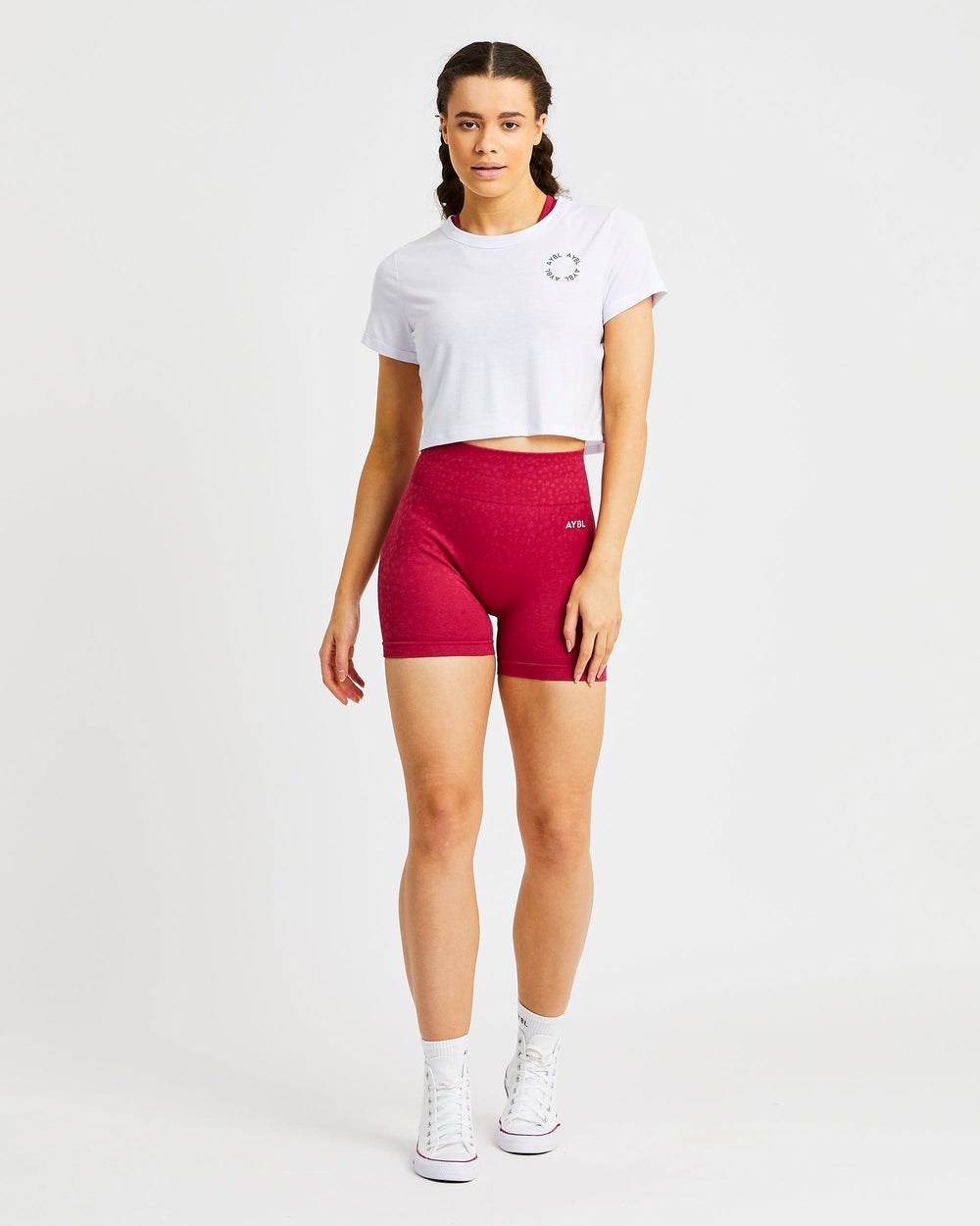 AYBL Element Crop Top Białe | 174392-WUS