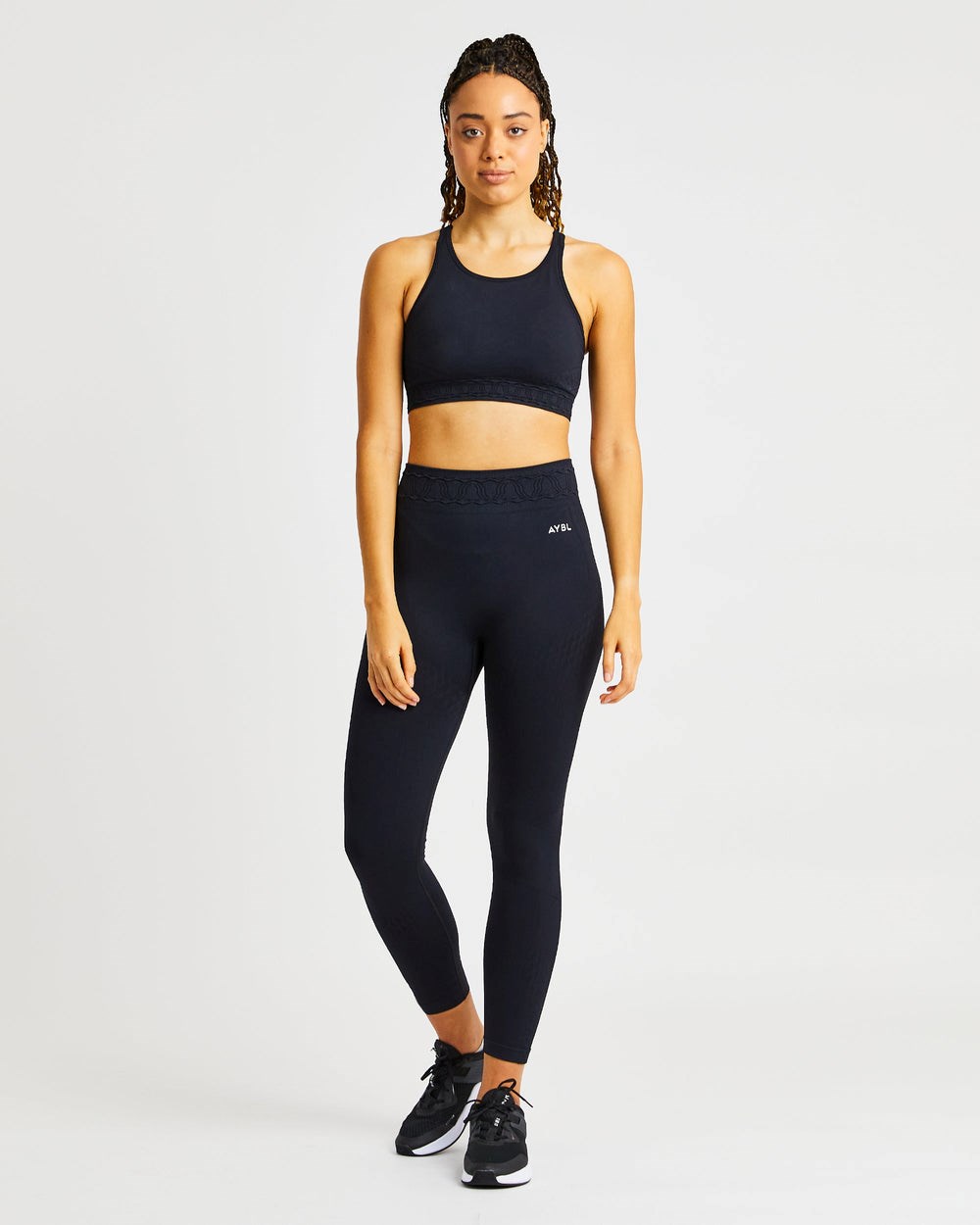 AYBL Elevate Seamless Leggings Czarne | 195384-CQK