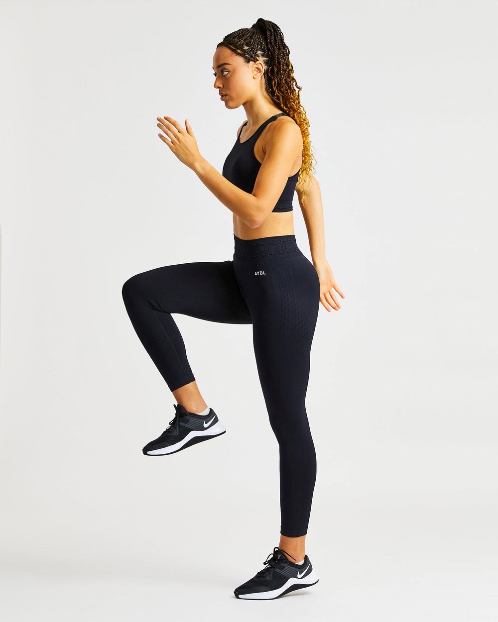 AYBL Elevate Seamless Leggings Czarne | 195384-CQK