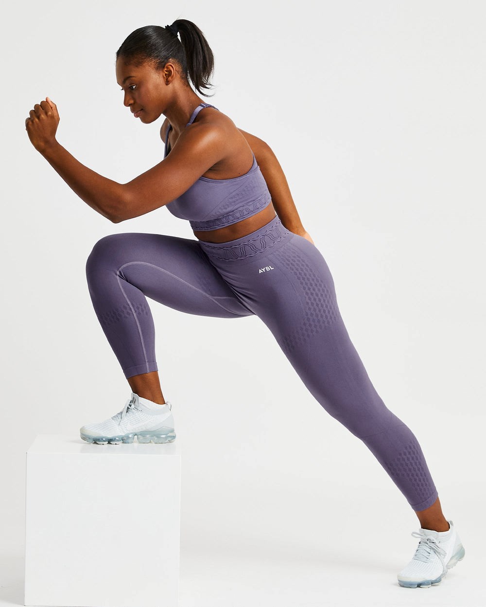 AYBL Elevate Seamless Leggings Fioletowe | 329610-TMX