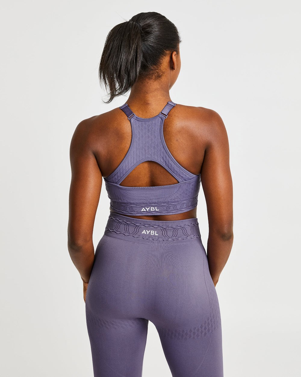 AYBL Elevate Seamless Sports Bra Fioletowe | 714823-IRM