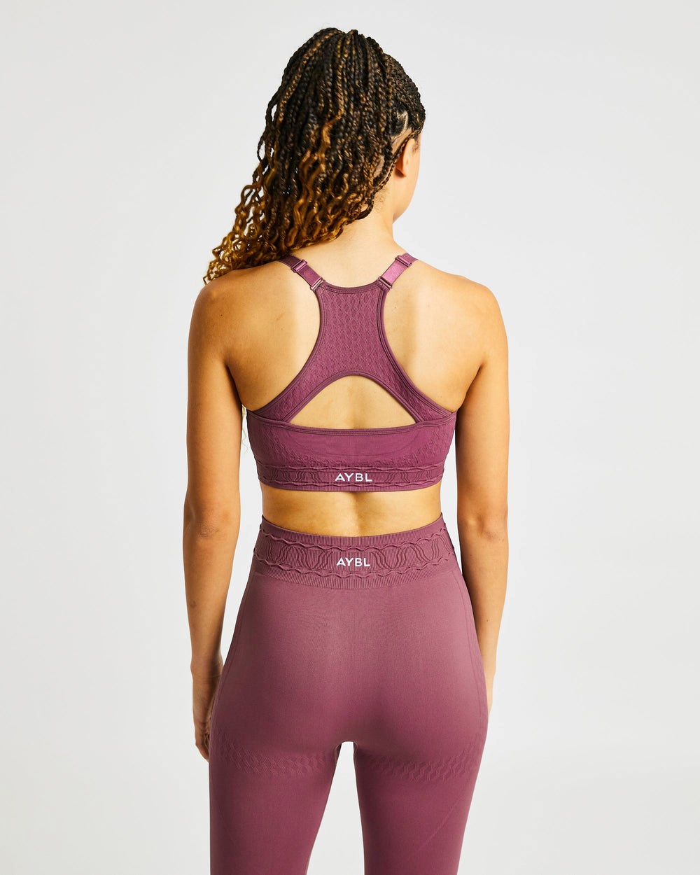 AYBL Elevate Seamless Sports Bra Różowe | 693487-DEI