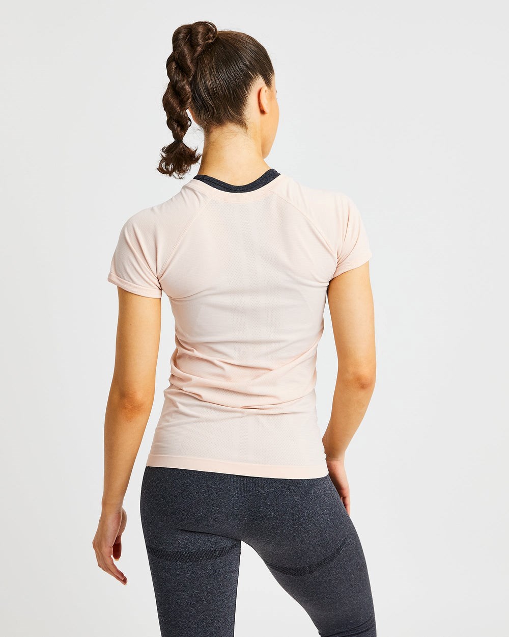 AYBL Embrace Seamless T Shirt Soft Peach | 219580-IOB