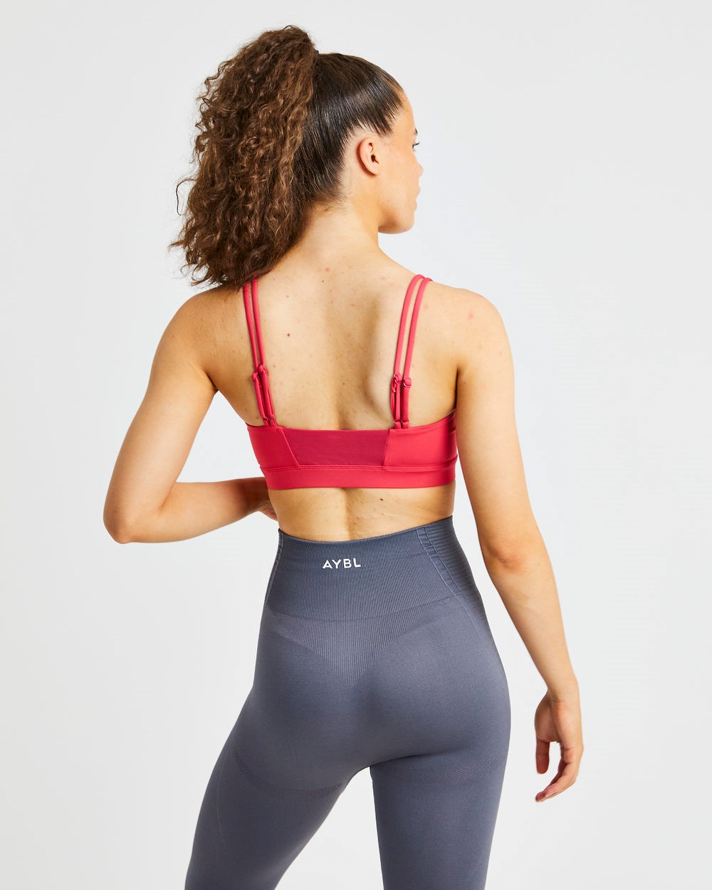 AYBL Essential Bandeau Sports Bra Różowe | 872410-KVC