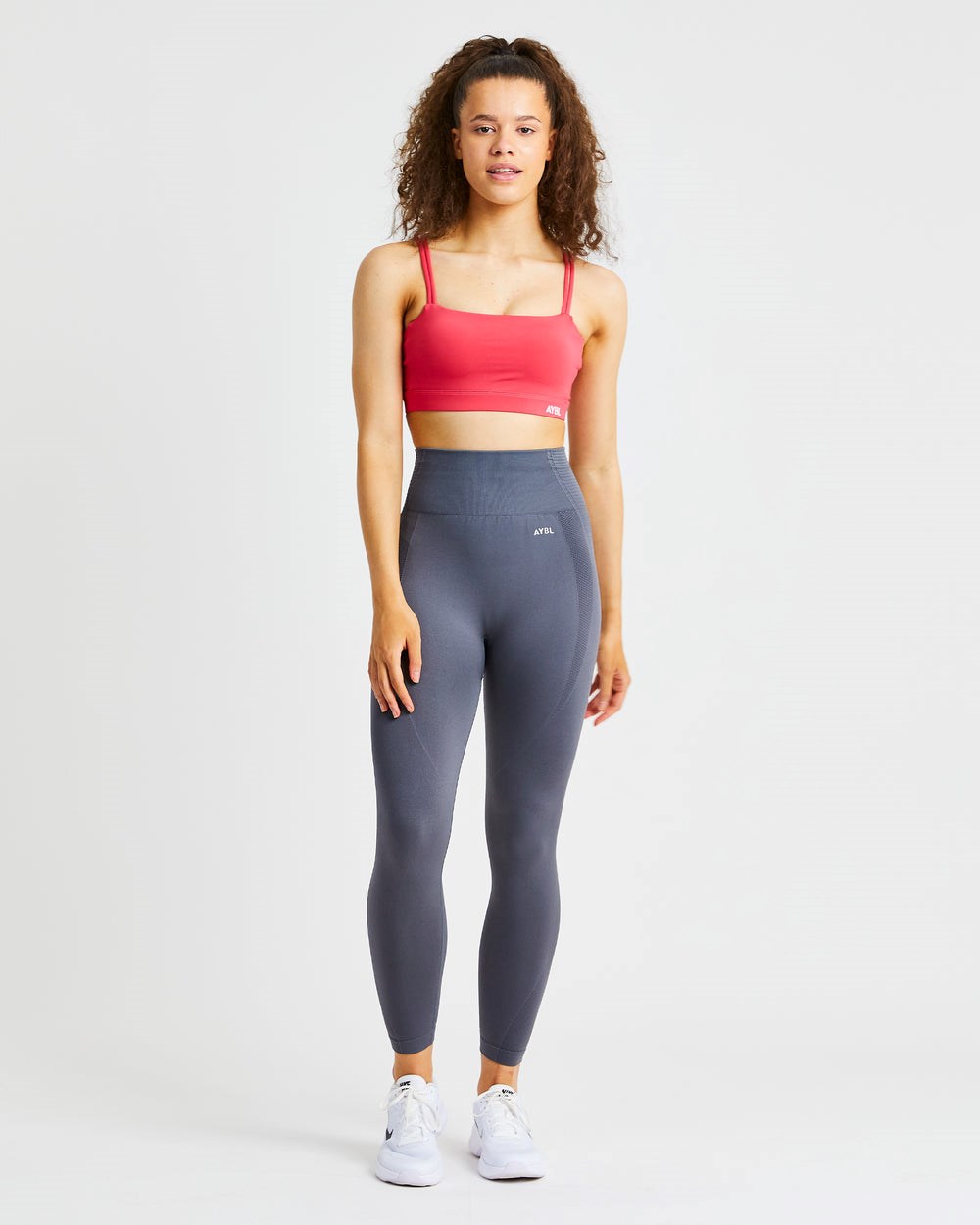 AYBL Essential Bandeau Sports Bra Różowe | 872410-KVC