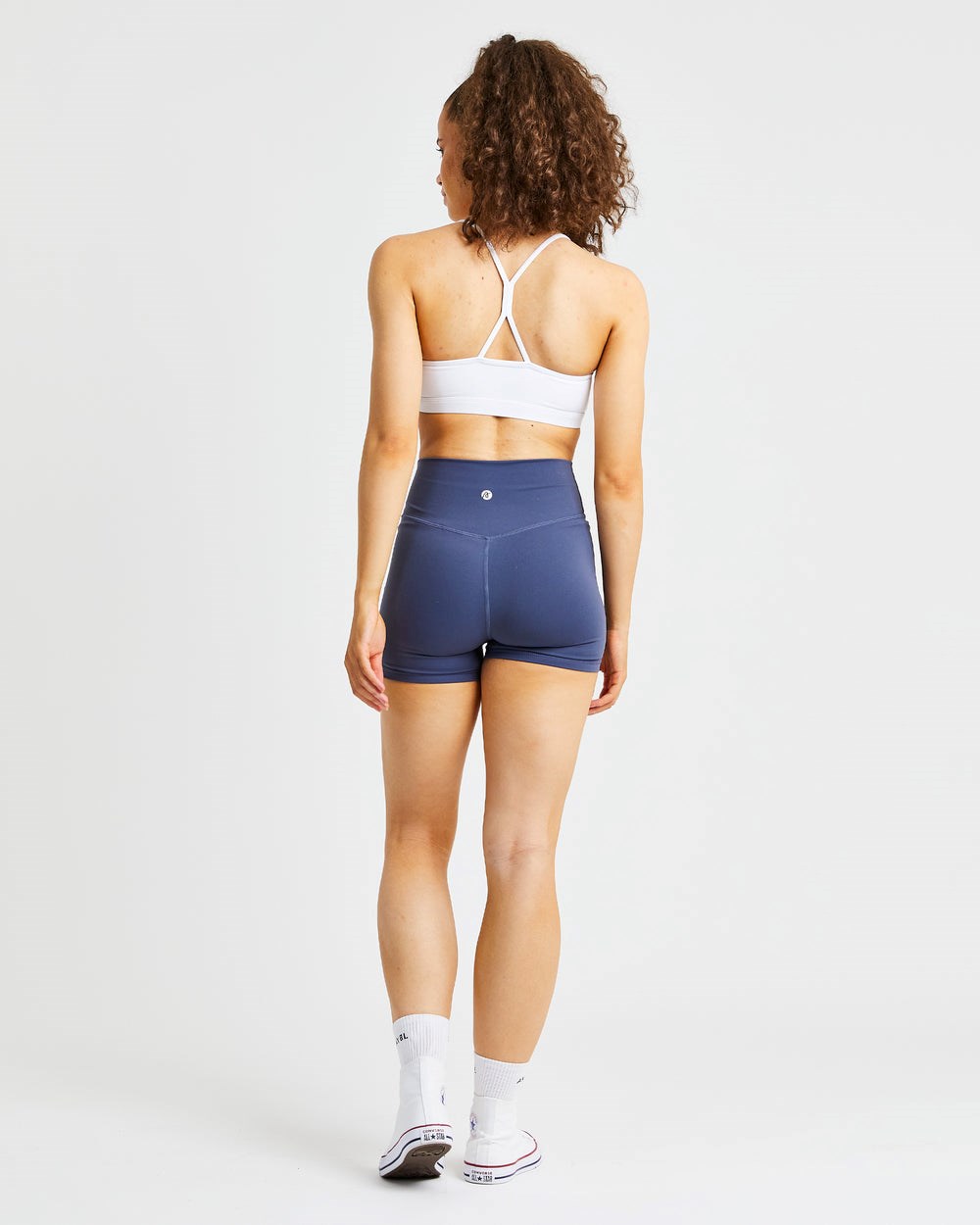 AYBL Essential Ruched Sports Bra Białe | 025738-OUV