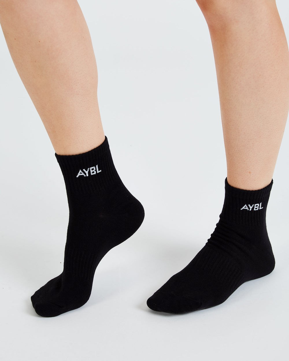 AYBL Everyday Ankle Socks (3 Pack) Czarne | 271589-ZTV