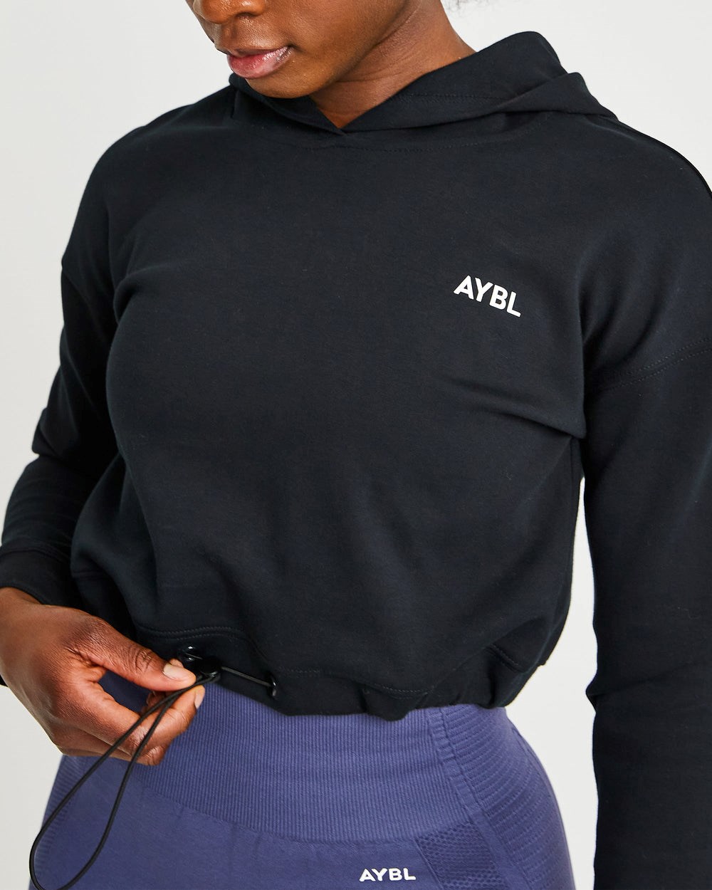 AYBL Everyday Drawcord Hoodie Czarne | 789620-OLB