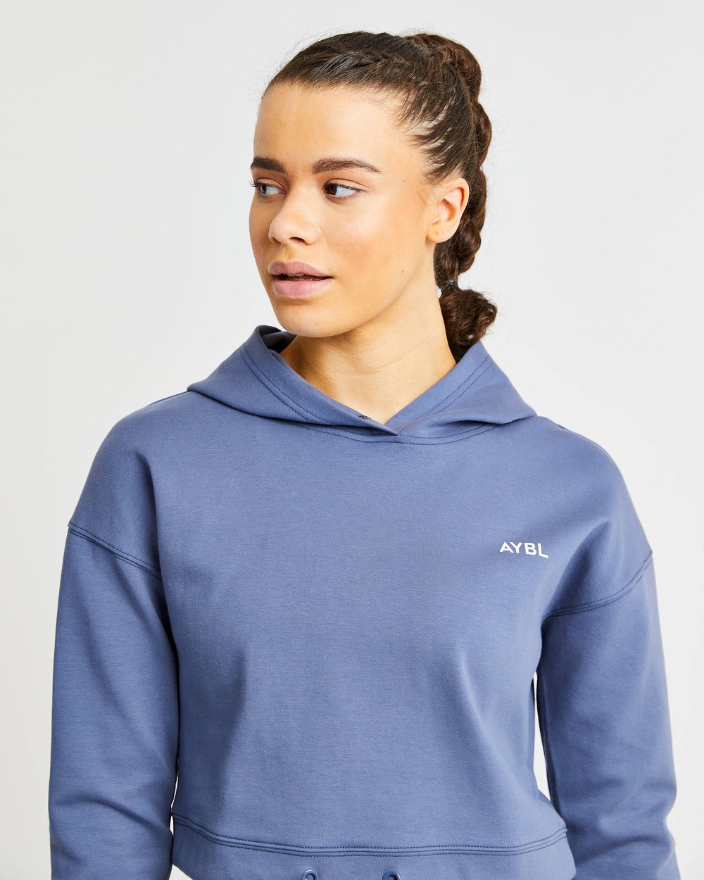 AYBL Everyday Drawcord Hoodie Niebieskie | 685209-GWQ