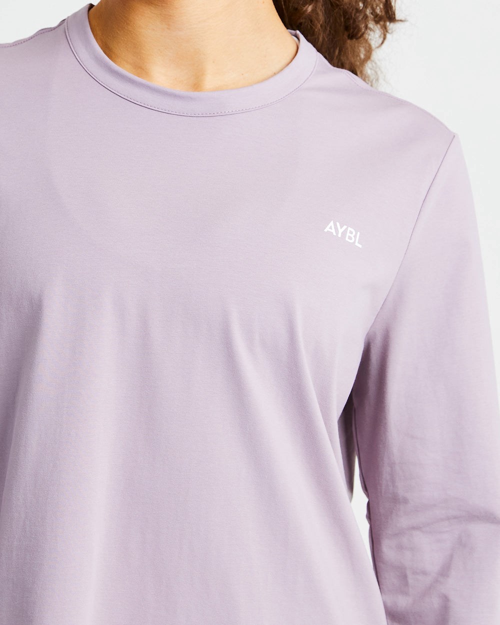 AYBL Everyday Oversized Long Sleeve T Shirt Muted Mauve | 361724-EKV